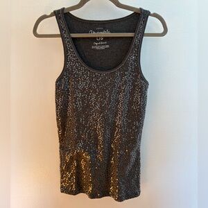 NWOT Aeropostale Gray Sequin Tank Top L
